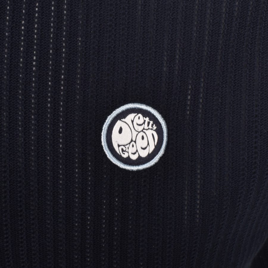 Image number 3 for Pretty Green Cressa Tipped Grandad Polo Navy
