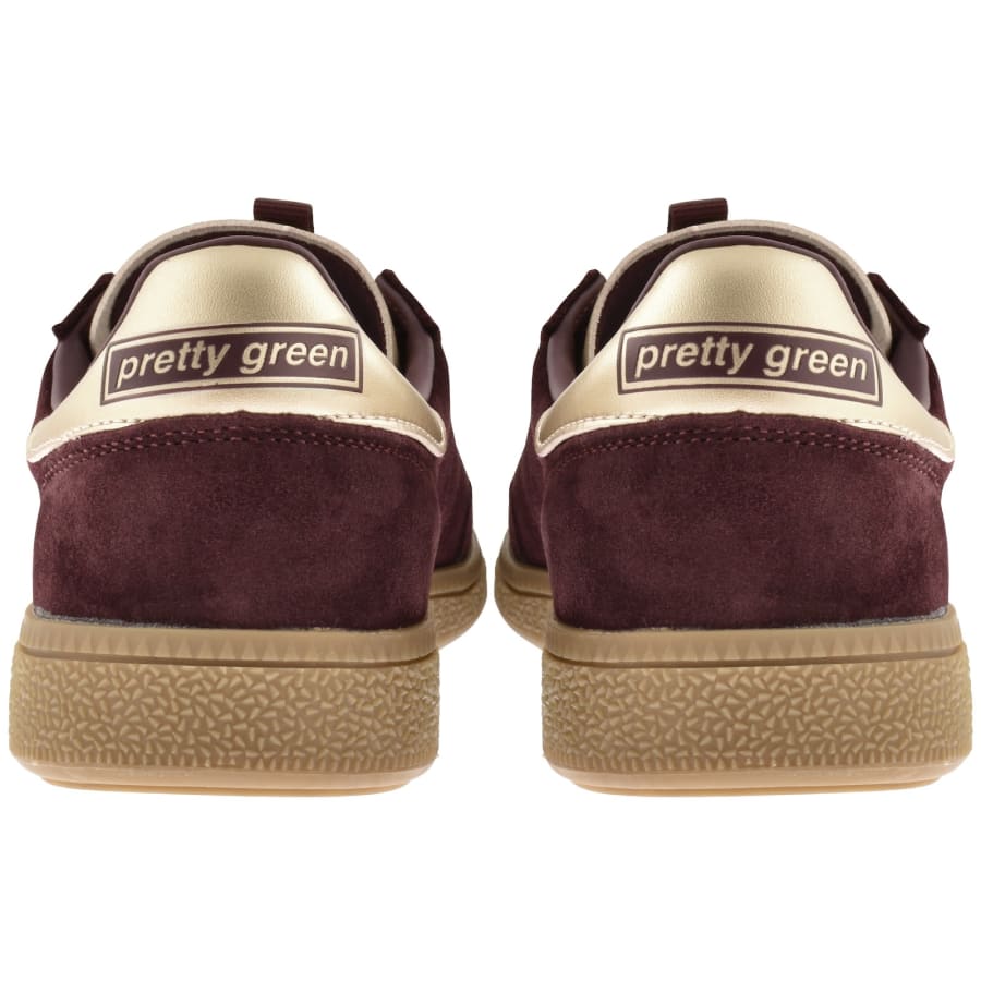 Image number 2 for Pretty Green Reunion Ramblas Trainers Maroon