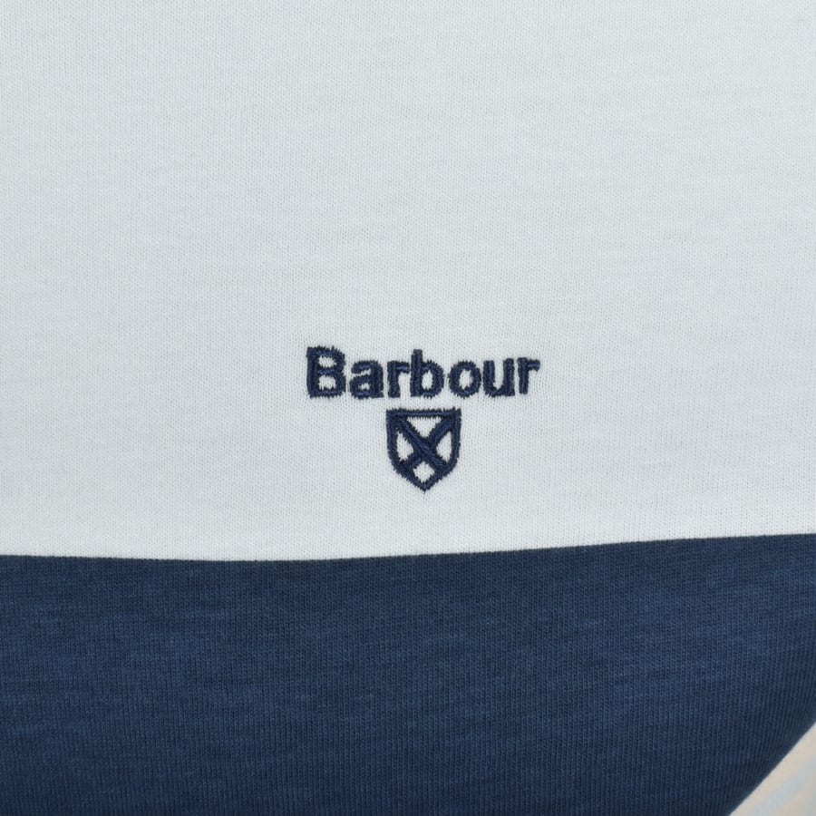 Image number 3 for Barbour Braeside Striped T Shirt Bleached Blue