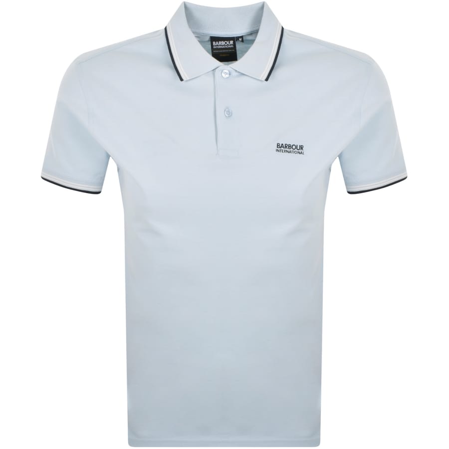 Image number 1 for Barbour International Ethan Polo T Shirt Blue
