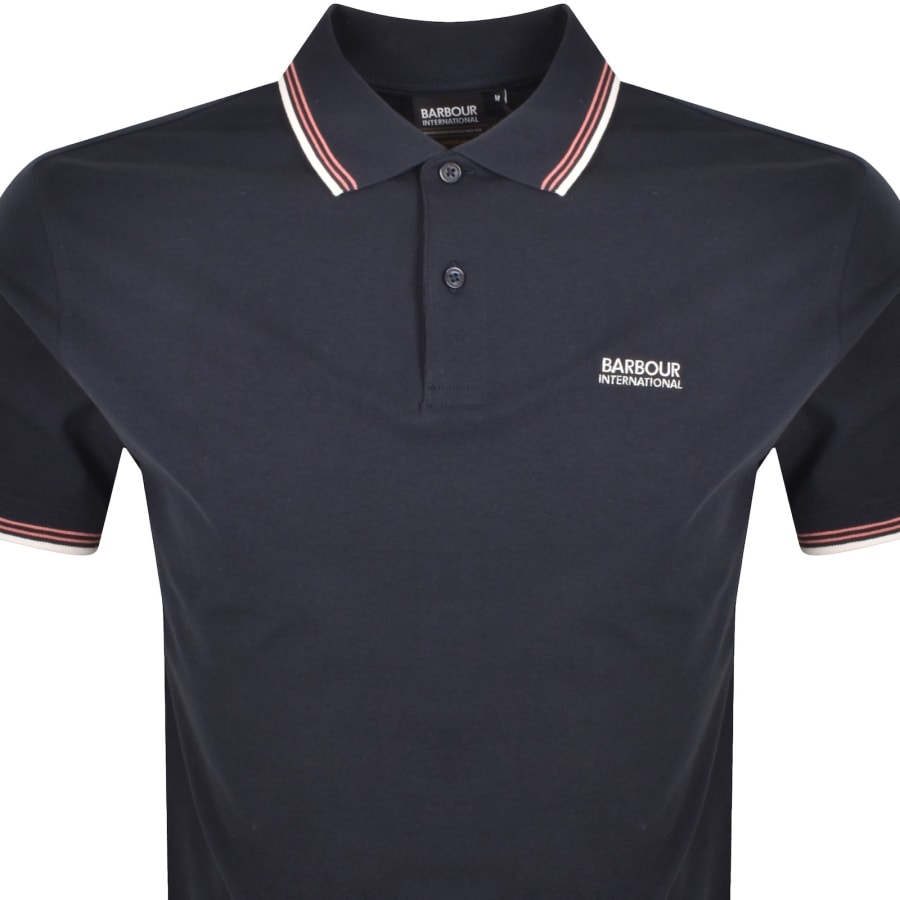 Image number 2 for Barbour International Ethan Polo T Shirt Navy