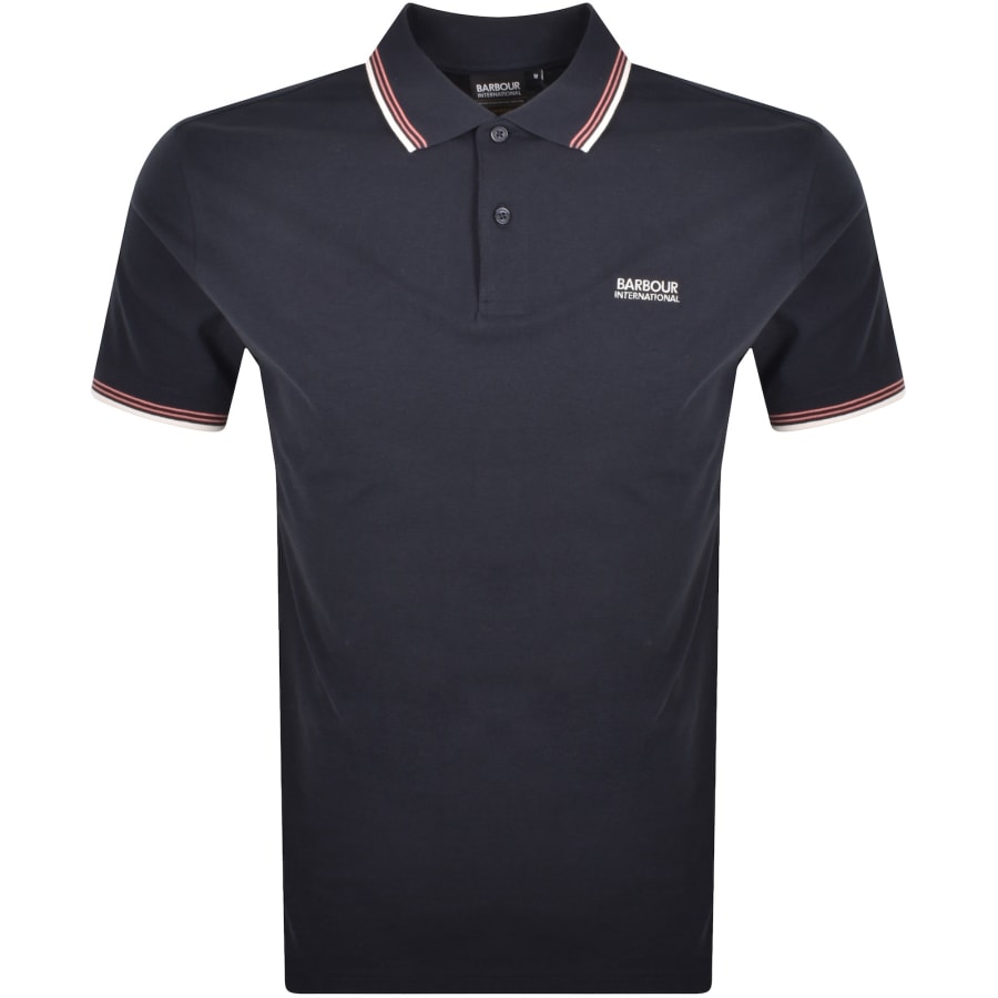 Image number 1 for Barbour International Ethan Polo T Shirt Navy