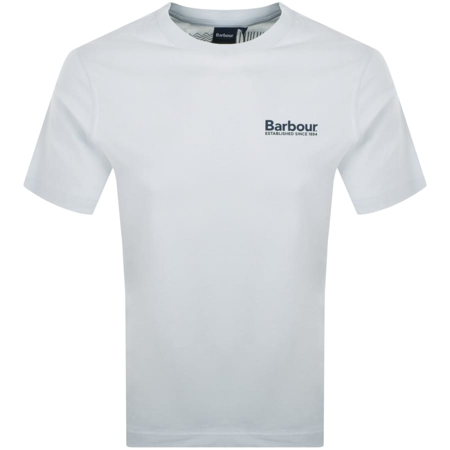 Image number 2 for Barbour Moonwell T Shirt Bleached Blue