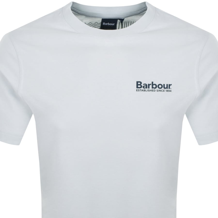Image number 3 for Barbour Moonwell T Shirt Bleached Blue