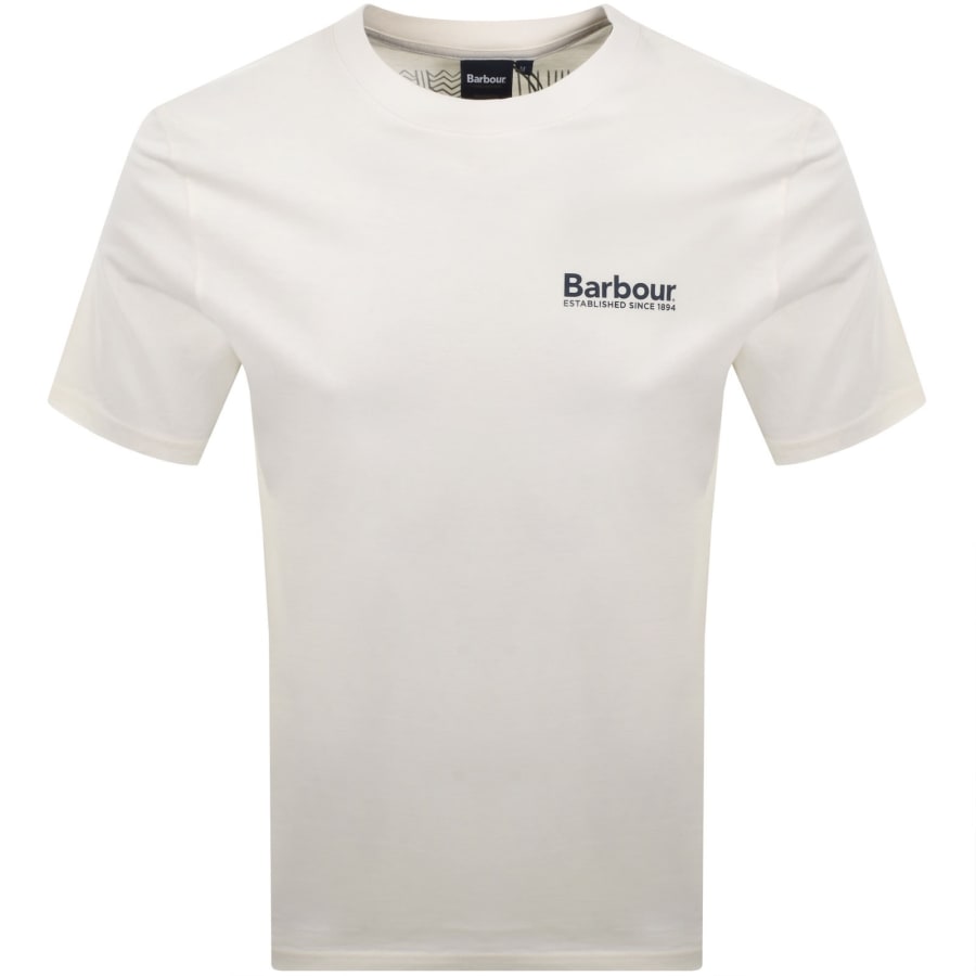 Image number 2 for Barbour Moonwell T Shirt Whisper White