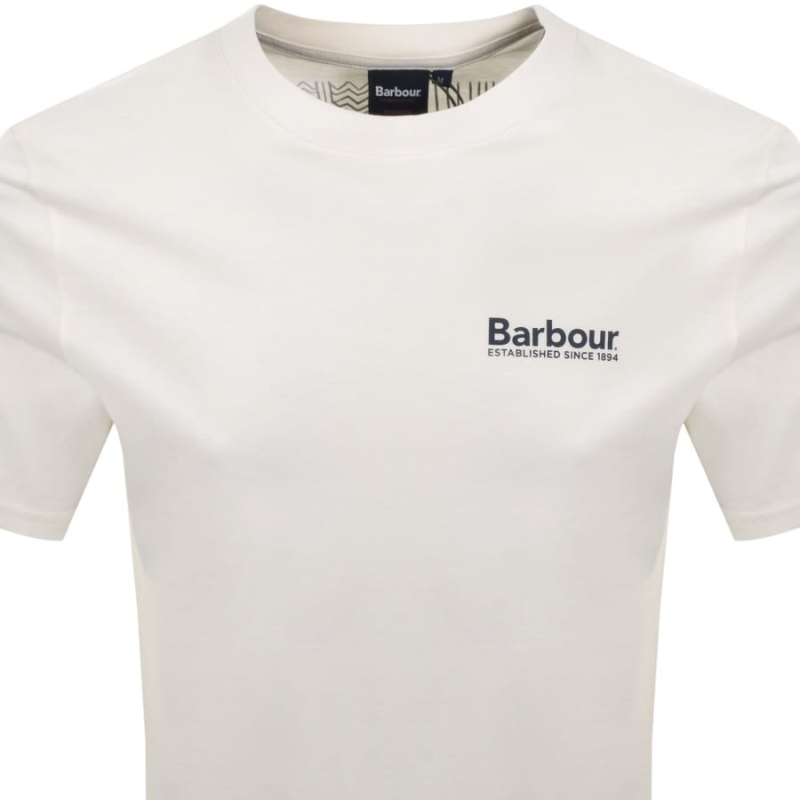 Image number 3 for Barbour Moonwell T Shirt Whisper White