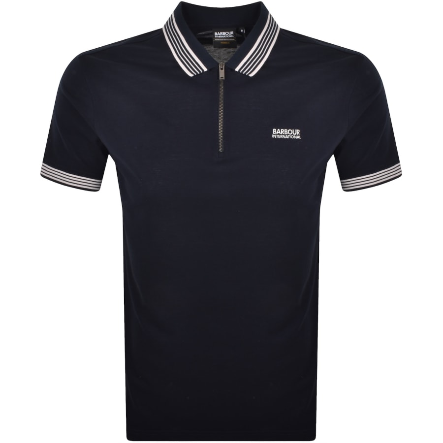 Image number 1 for Barbour International Upham Polo T Shirt Navy