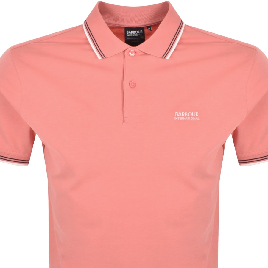 Image number 2 for Barbour International Ethan Polo T Shirt Pink
