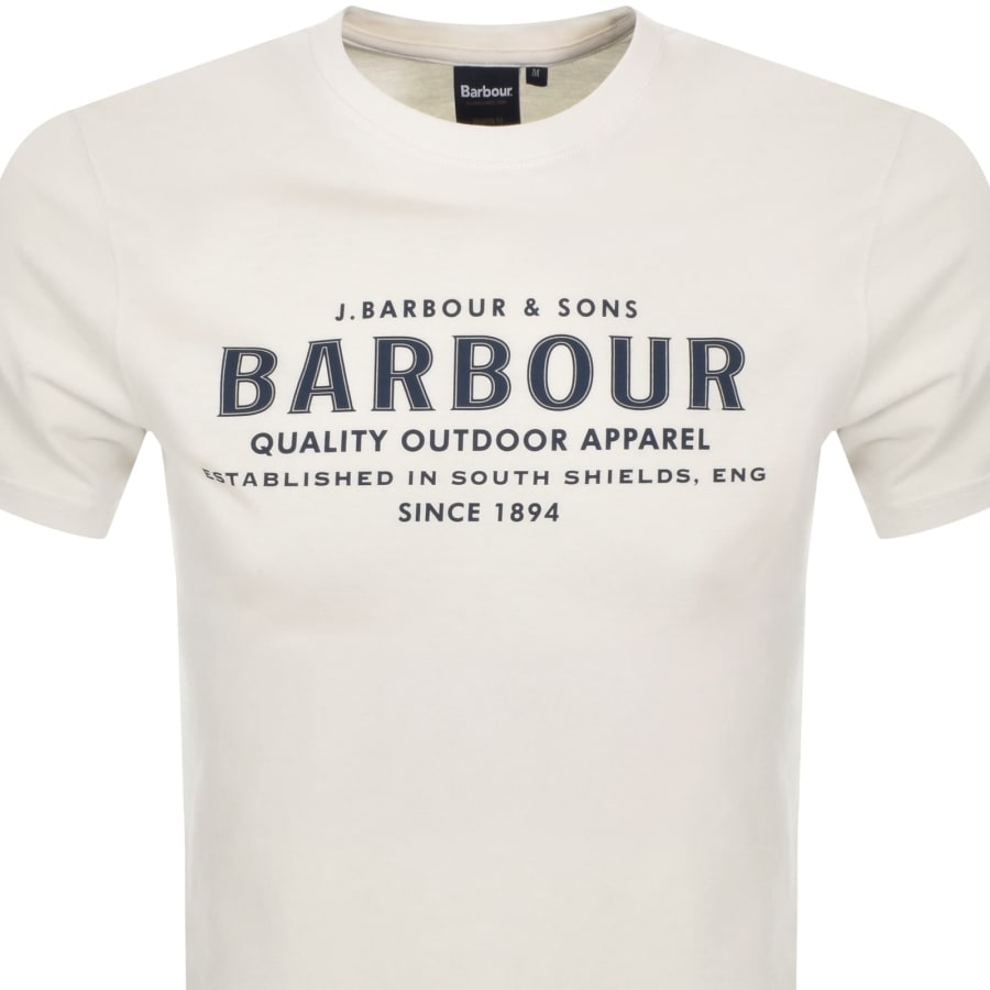 Image number 2 for Barbour Moorside T Shirt Whisper White
