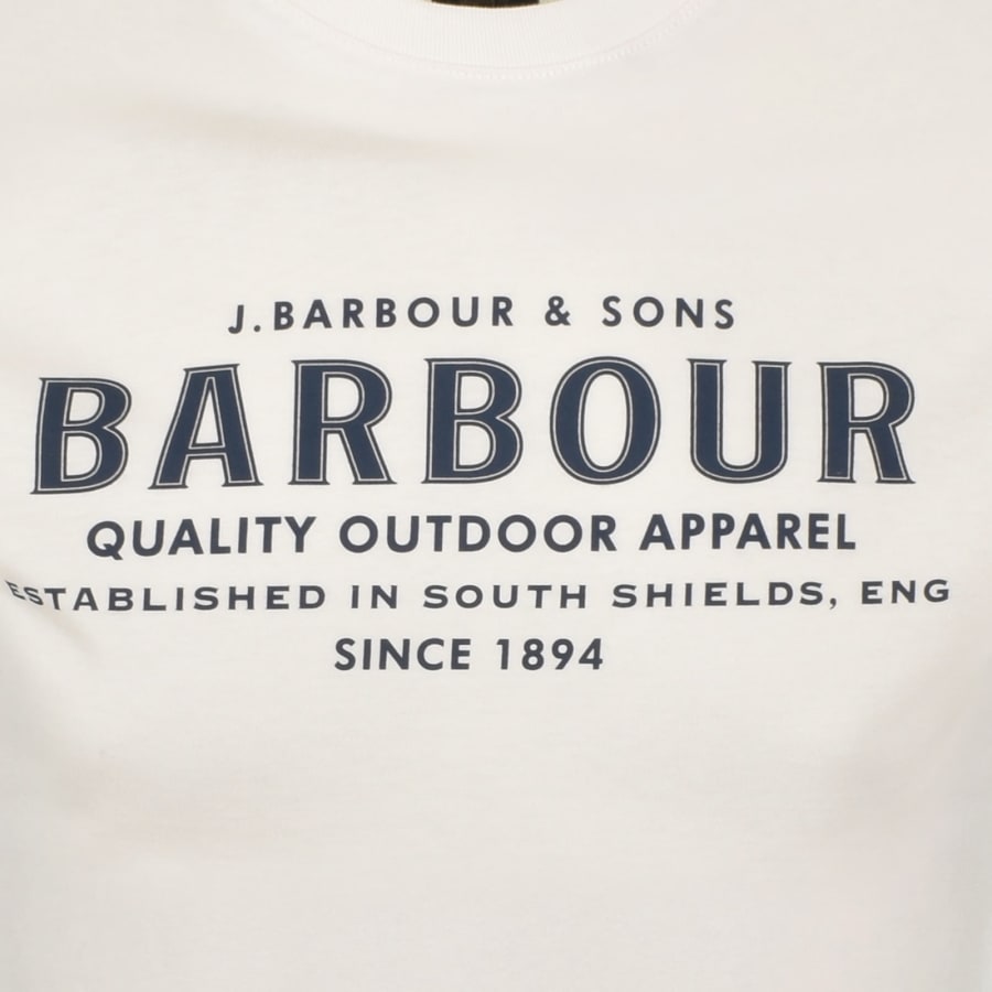 Image number 3 for Barbour Moorside T Shirt Whisper White