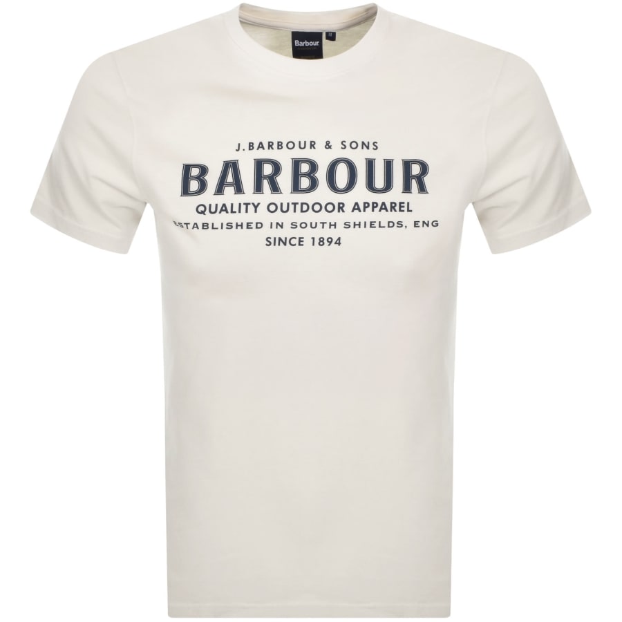 Image number 1 for Barbour Moorside T Shirt Whisper White