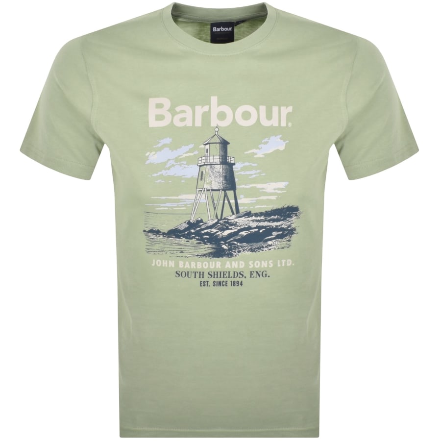 Image number 1 for Barbour Harbourside T Shirt Seagrass Green