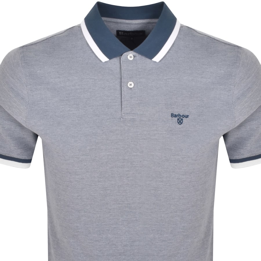Image number 2 for Barbour Barnard Polo T Shirt Dark Denim