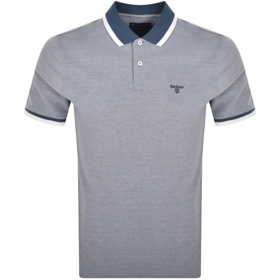 Image number 1 for Barbour Barnard Polo T Shirt Dark Denim