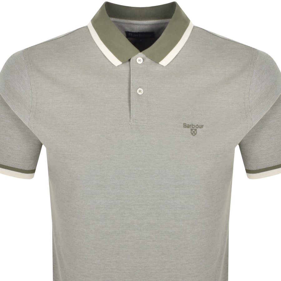 Image number 2 for Barbour Barnard Polo T Shirt Light Moss