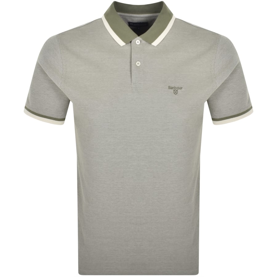 Image number 1 for Barbour Barnard Polo T Shirt Light Moss