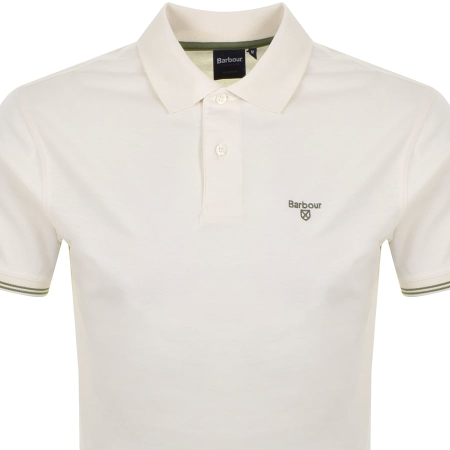 Image number 2 for Barbour Austwick Polo T Shirt Whisper White