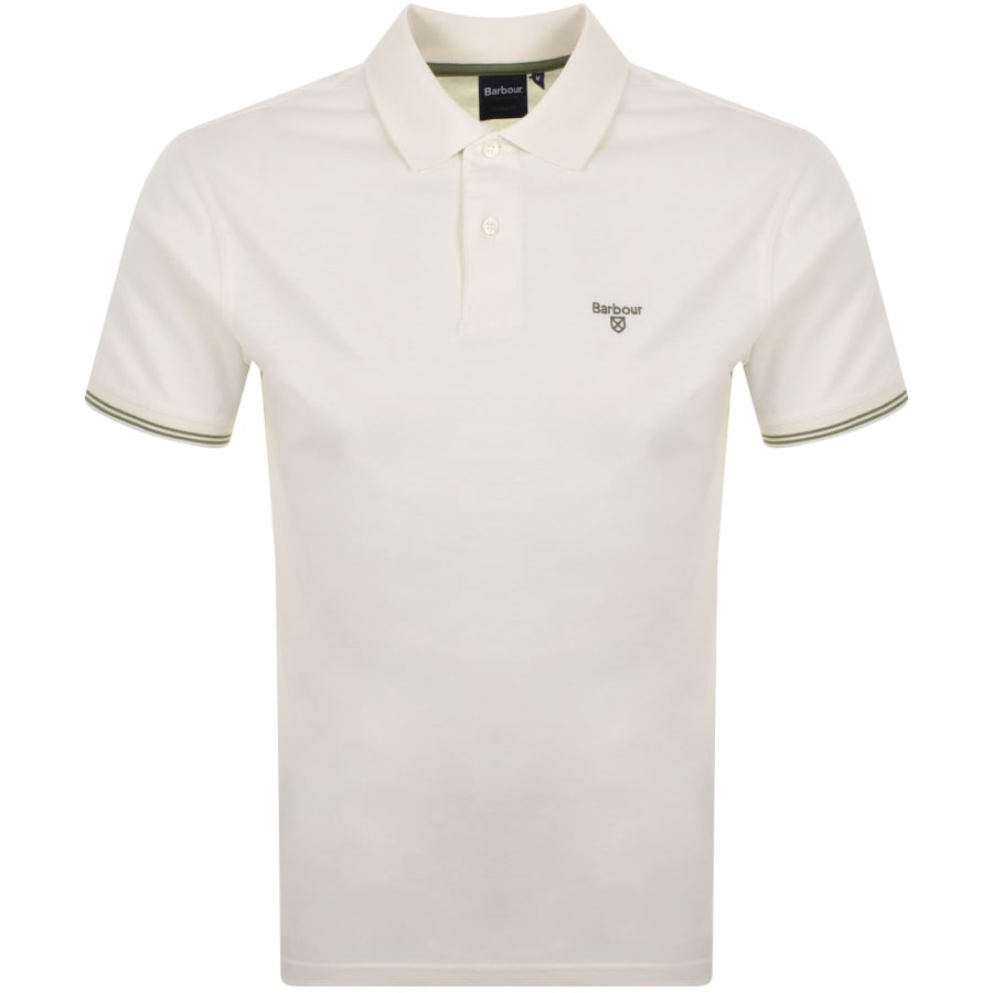 Image number 1 for Barbour Austwick Polo T Shirt Whisper White