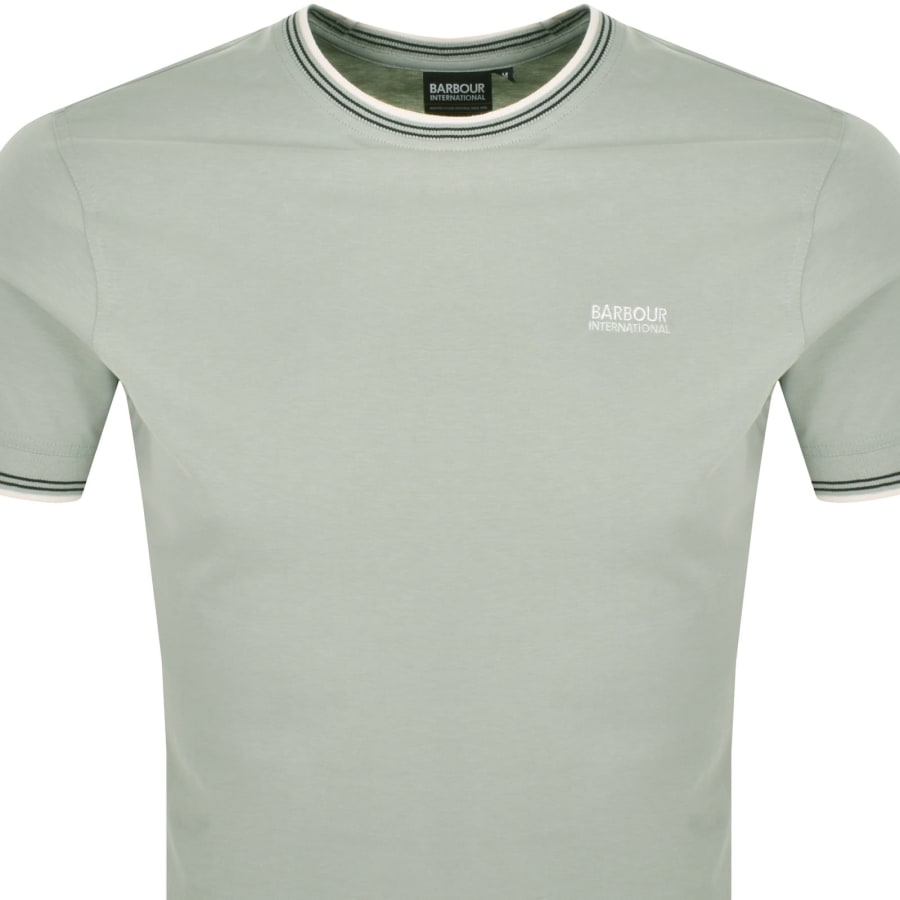 Image number 2 for Barbour International Ethan Tipped T Shirt Grey