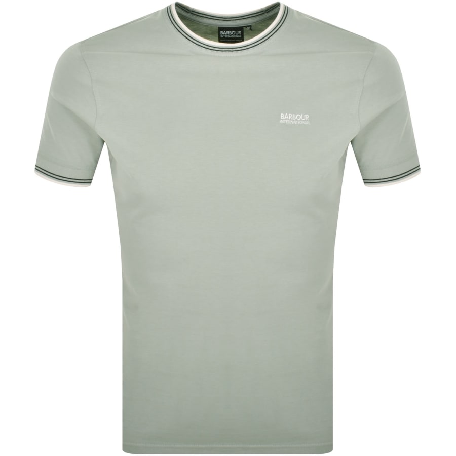 Image number 1 for Barbour International Ethan Tipped T Shirt Grey