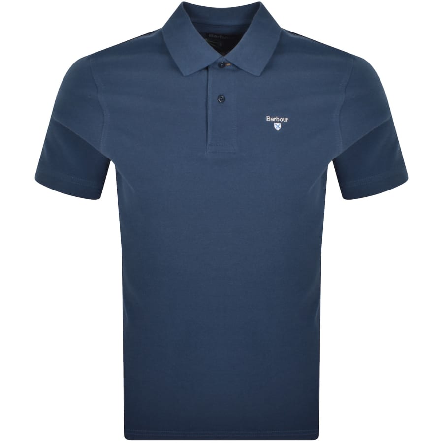 Image number 1 for Barbour Sports Polo T Shirt Dark Denim
