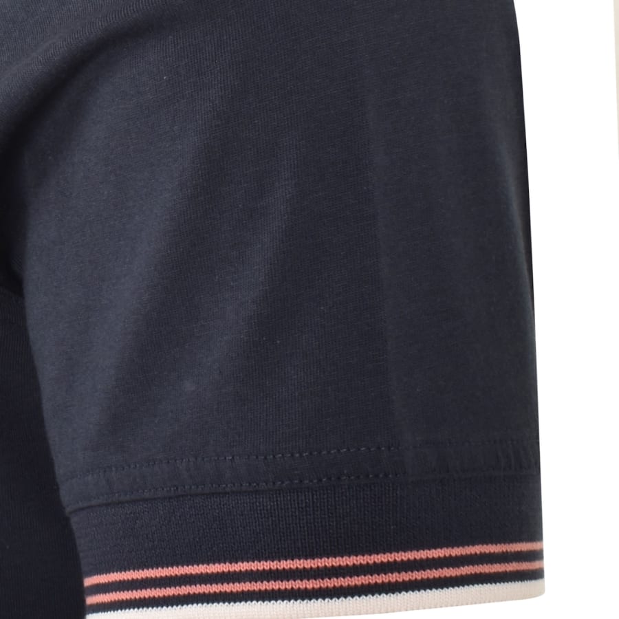Image number 4 for Barbour International Ethan Tipped T Shirt Navy