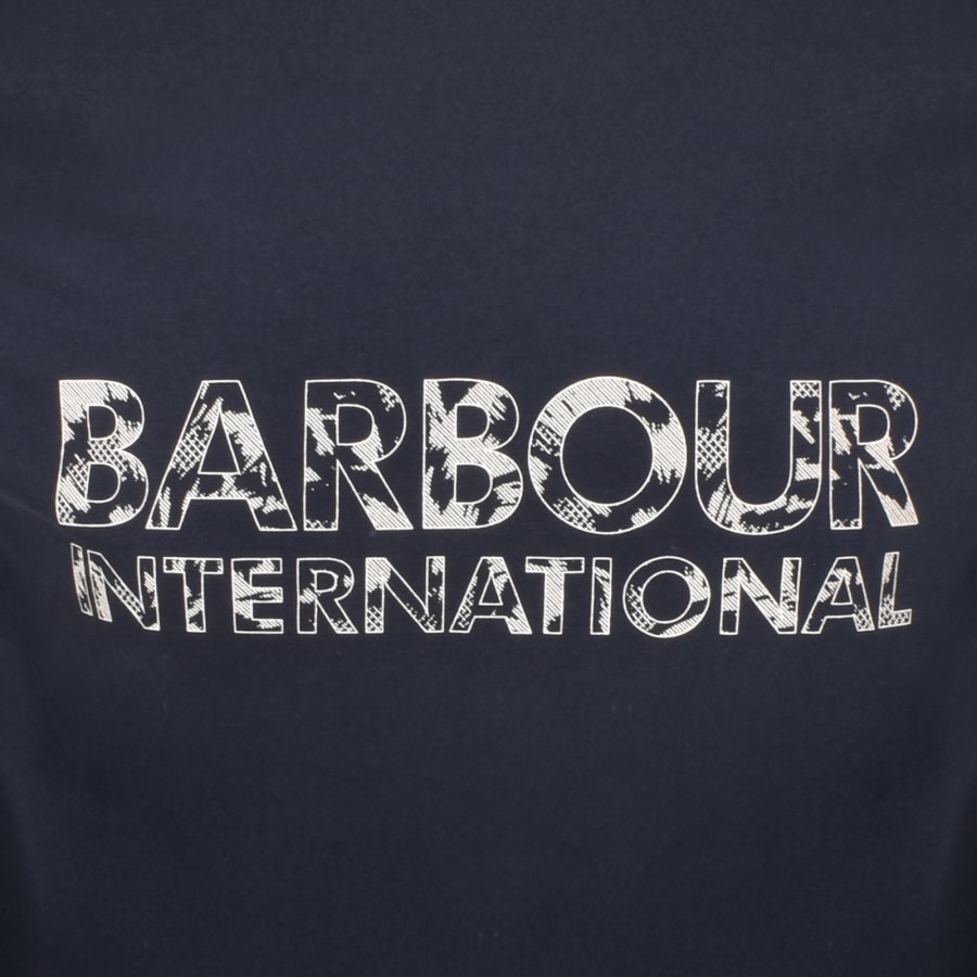 Image number 3 for Barbour International Bento Graphic T Shirt Navy