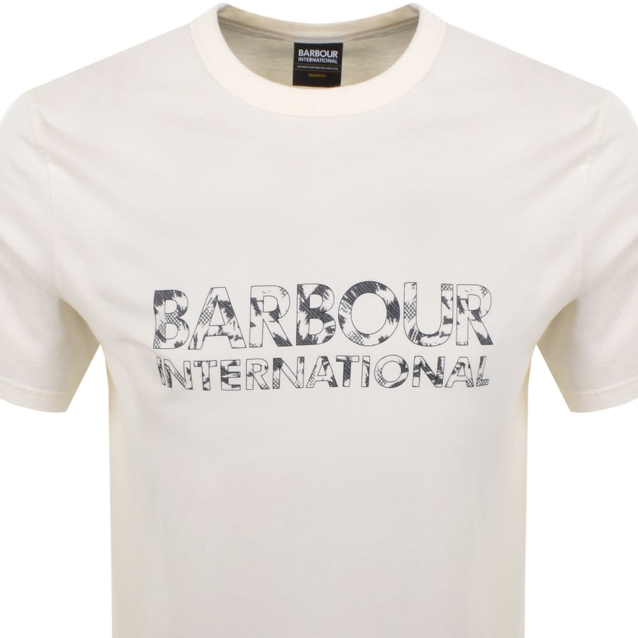 Image number 2 for Barbour International Bento Graphic T Shirt White