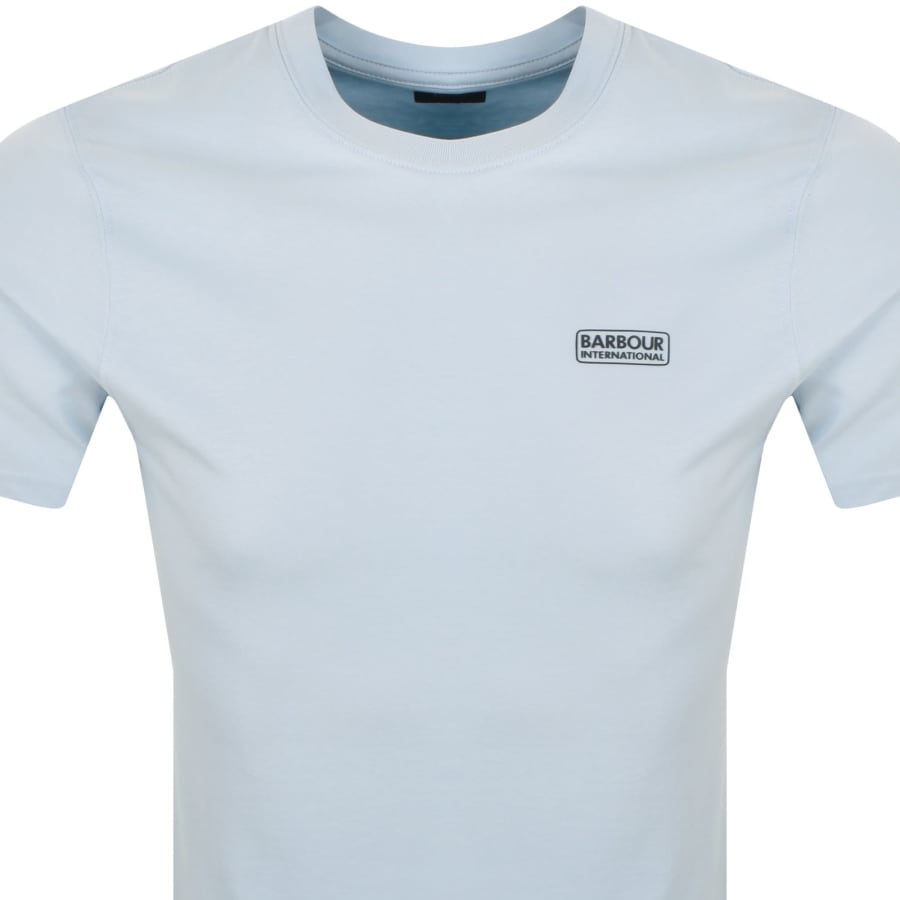 Image number 2 for Barbour International Small Logo T Shirt Blue