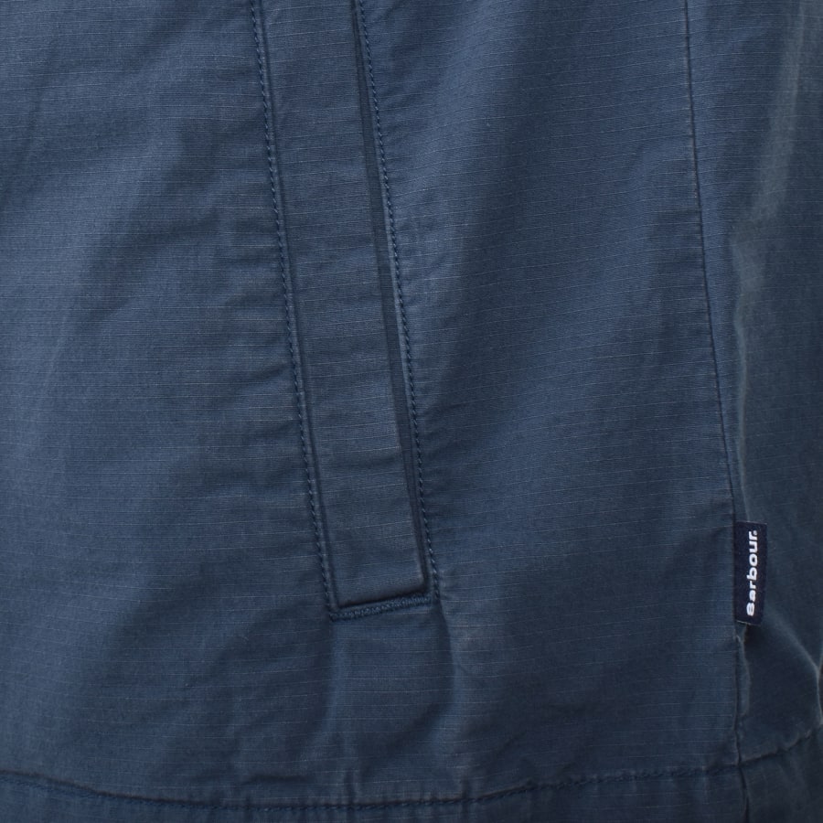 Image number 4 for Barbour Rickfell Ripstop Overshirt Dark Denim
