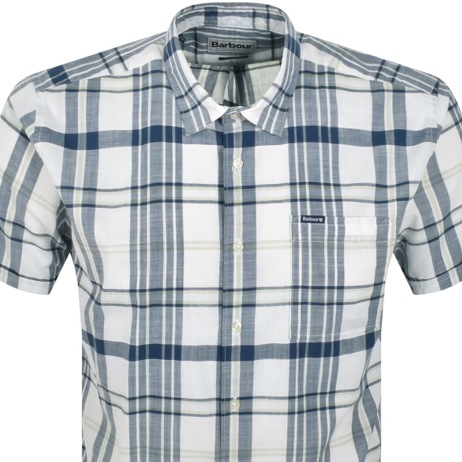Image number 2 for Barbour Grassbeach Checked Shirt White