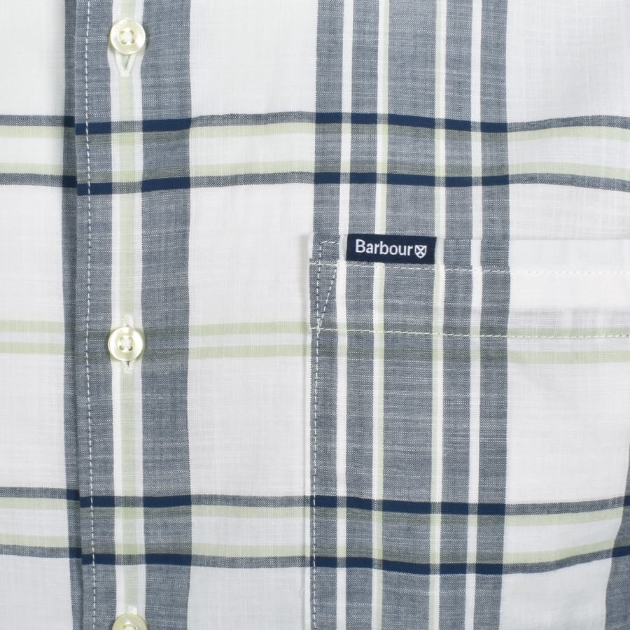 Image number 3 for Barbour Grassbeach Checked Shirt White
