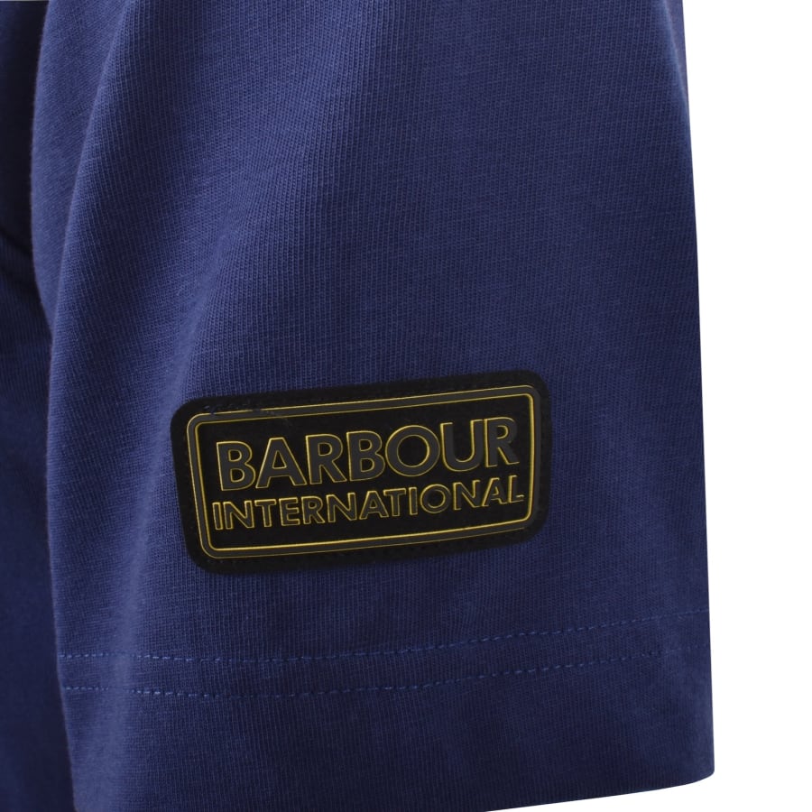 Image number 4 for Barbour International Outline T Shirt Navy