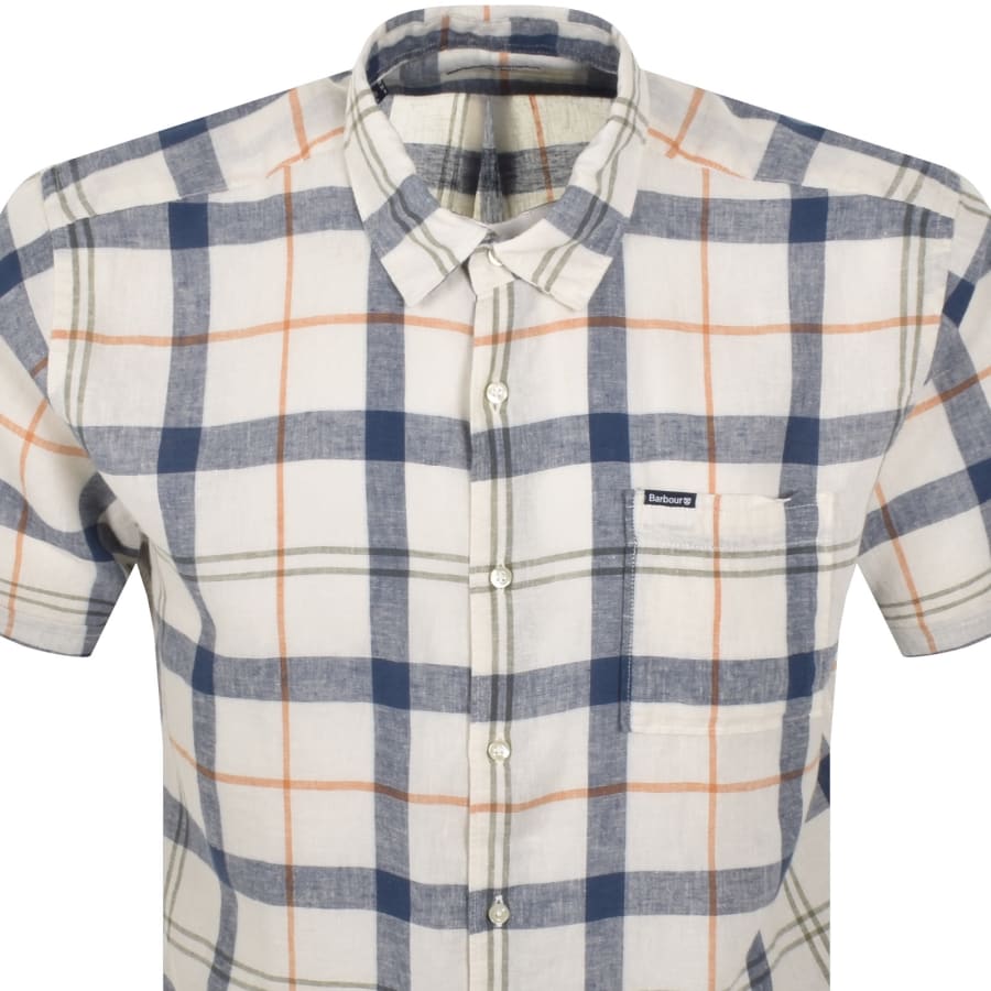 Image number 2 for Barbour Croft Short Sleeved Shirt Sea Haze Tartan