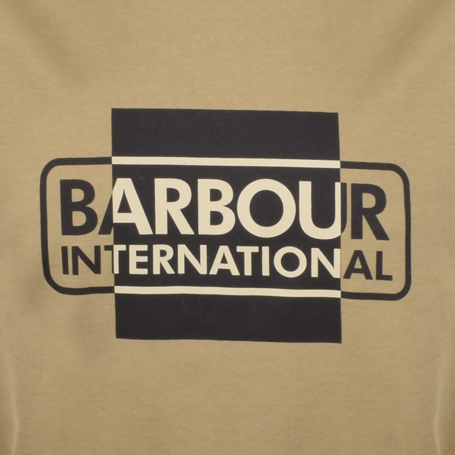 Image number 3 for Barbour International Divide Graphic T Shirt Khaki