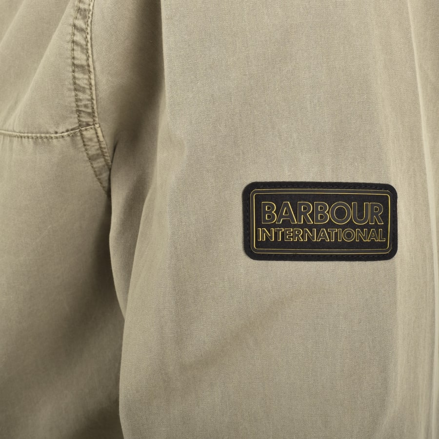 Image number 4 for Barbour International Buckley Overshirt Khaki