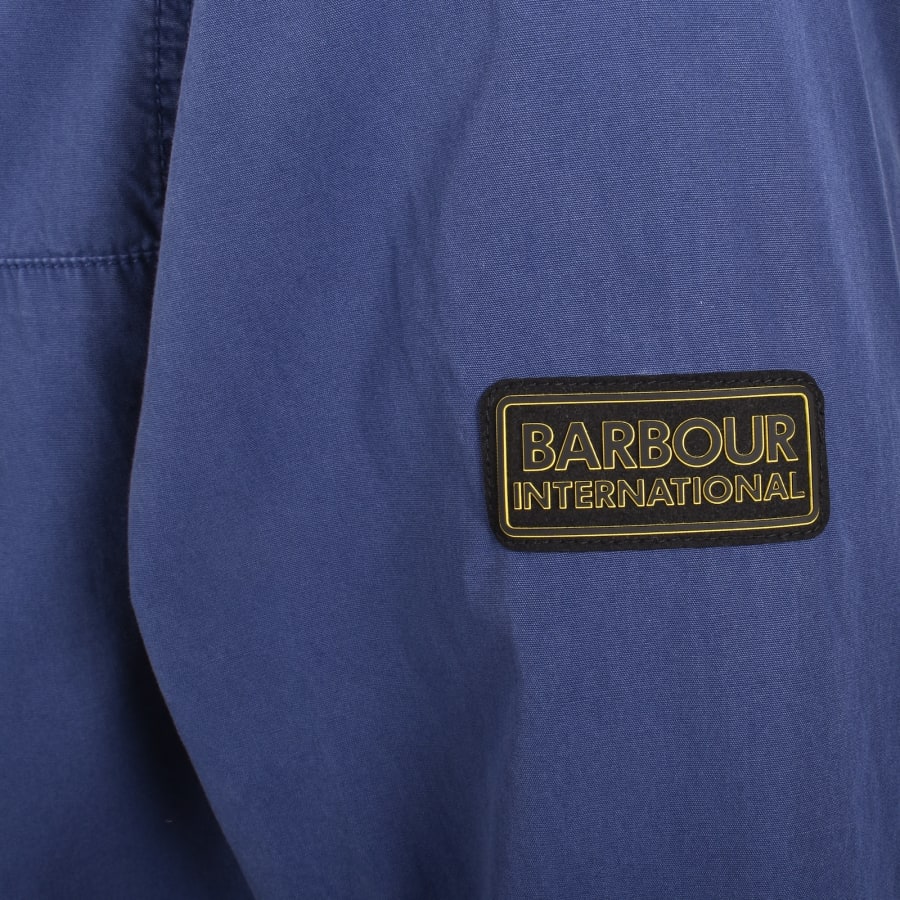 Image number 4 for Barbour International Buckley Overshirt Navy