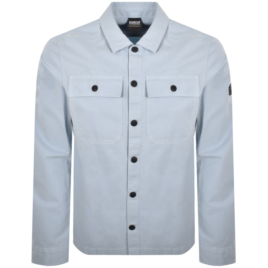Image number 2 for Barbour International Arlo Overshirt Blue