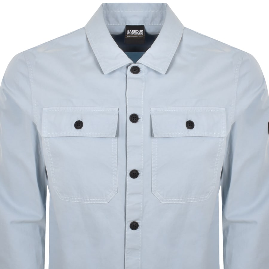 Image number 3 for Barbour International Arlo Overshirt Blue