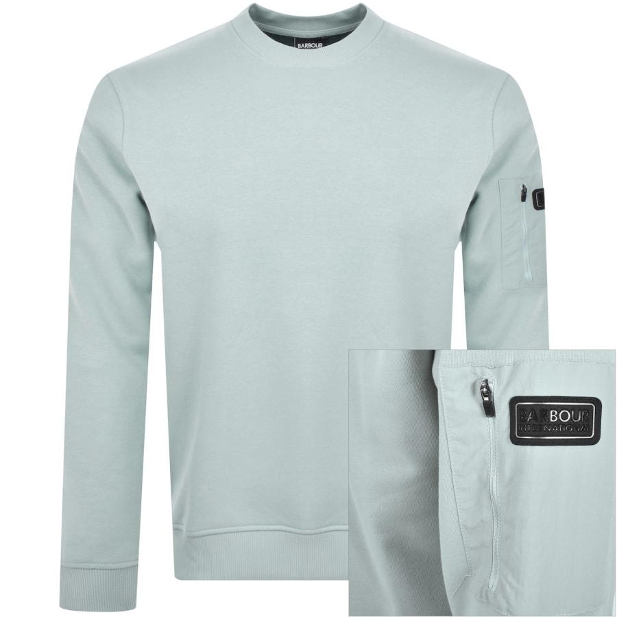 Image number 1 for Barbour International Grip Sweatshirt Grey