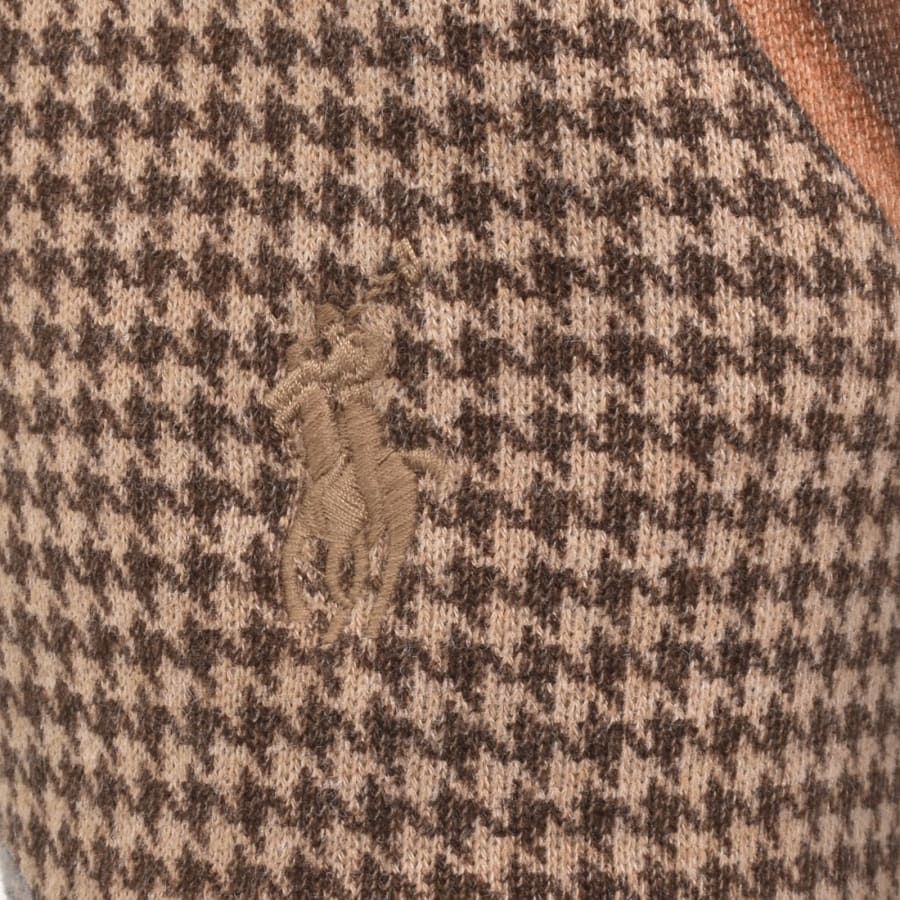 Image number 3 for Ralph Lauren Equestrian Print Hoodie Brown