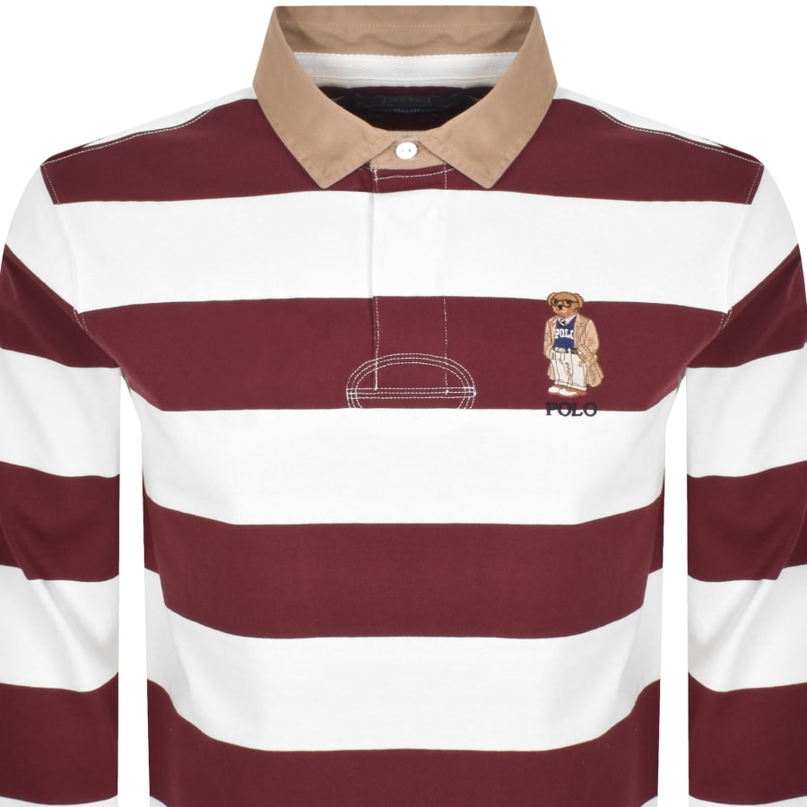Image number 2 for Ralph Lauren Rugby Polo T Shirt Red Wine