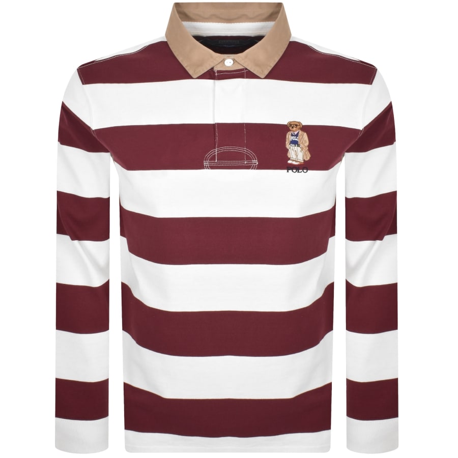 Image number 1 for Ralph Lauren Rugby Polo T Shirt Red Wine