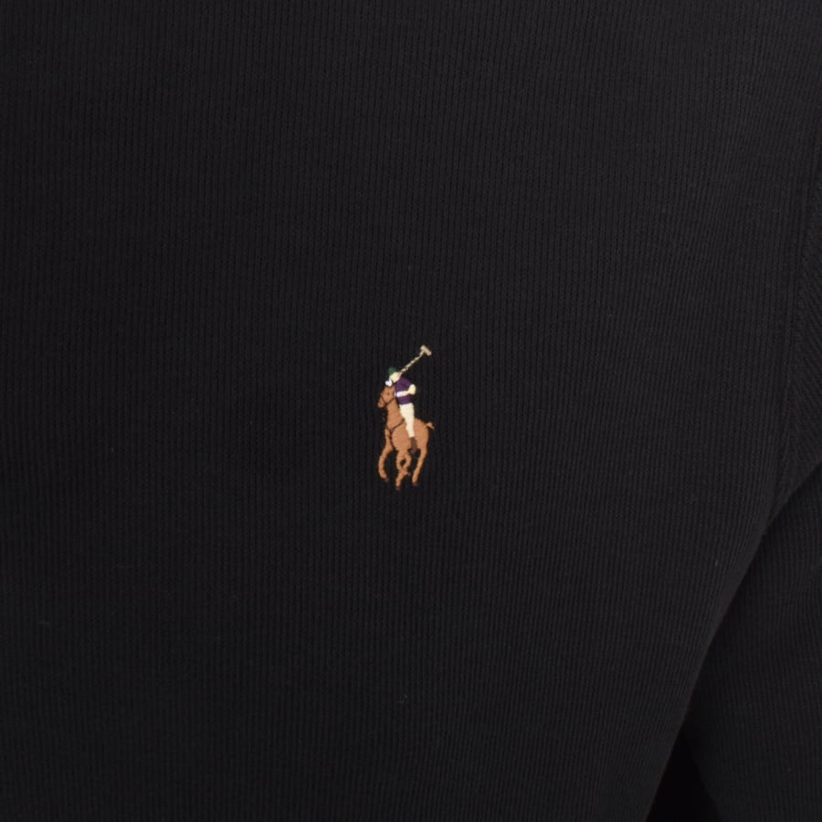 Image number 3 for Ralph Lauren Half Zip Sweatshirt Black