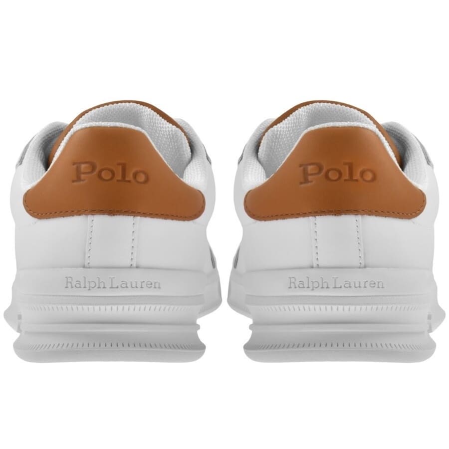 Image number 2 for Ralph Lauren Heritage Court Trainers White