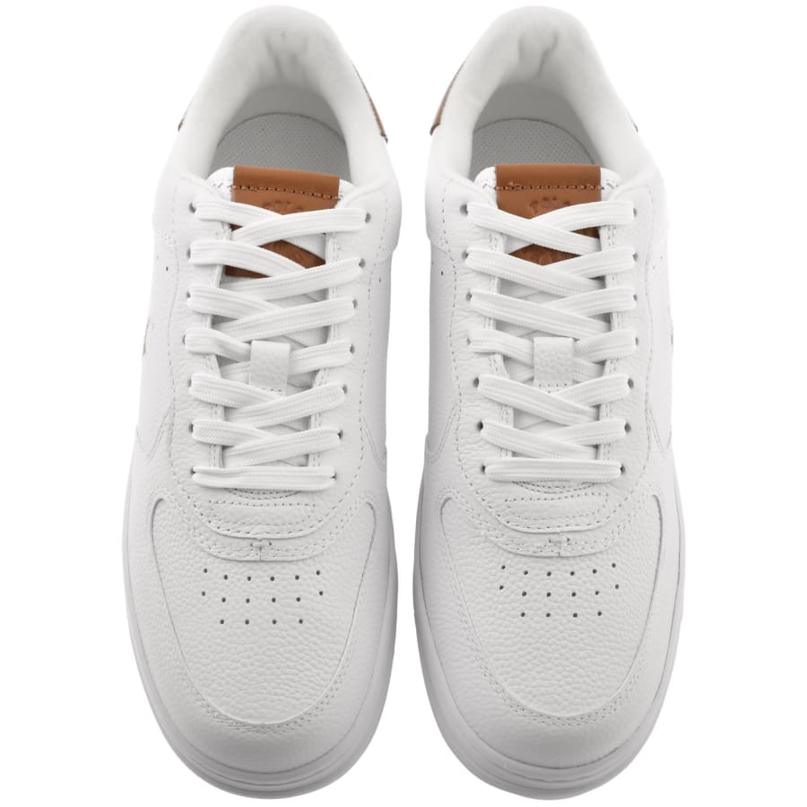 Image number 3 for Ralph Lauren Masters Court Trainers White