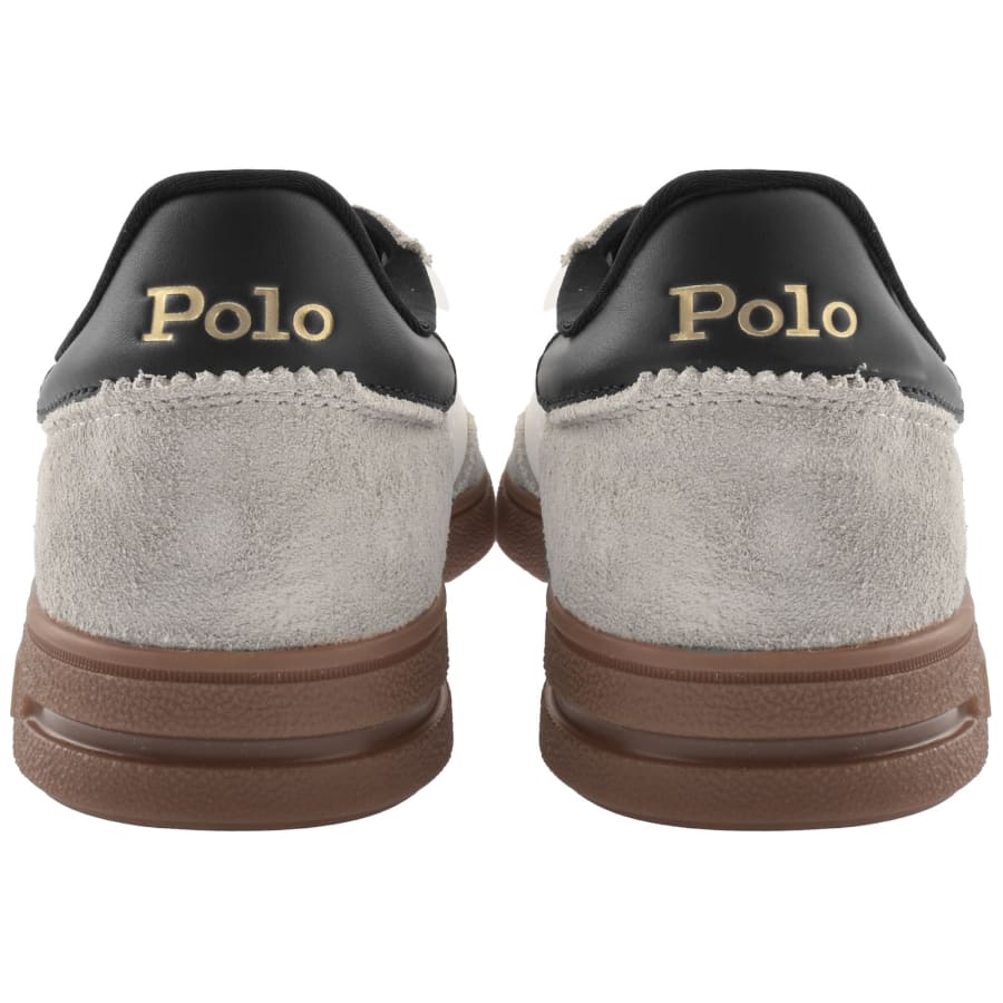 Image number 2 for Ralph Lauren Bedford Trainers Earth Grey
