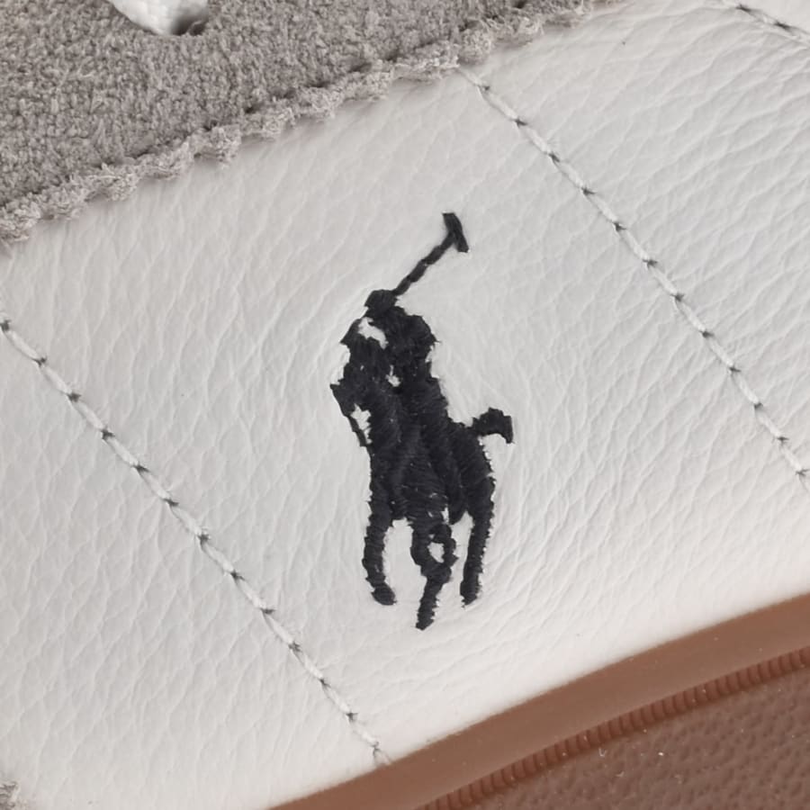 Image number 5 for Ralph Lauren Bedford Trainers Earth Grey