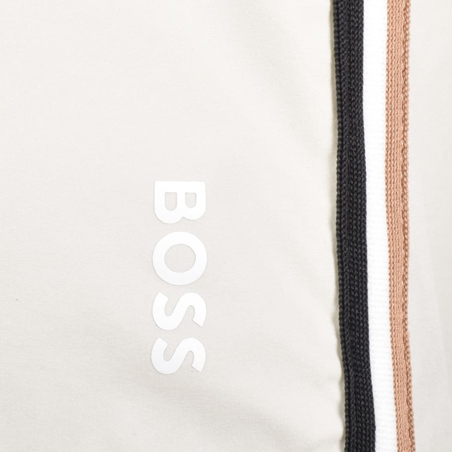 Image number 4 for BOSS Iconic Swim Shorts Cream