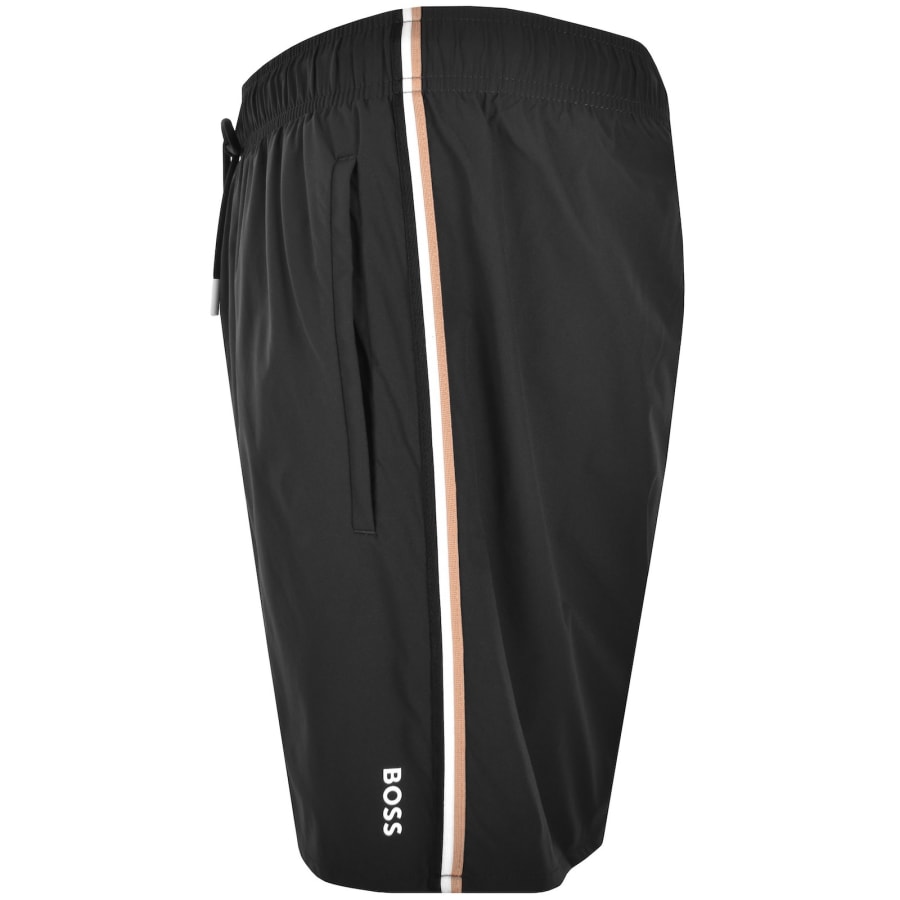 Image number 5 for BOSS Iconic Swim Shorts Dark Grey